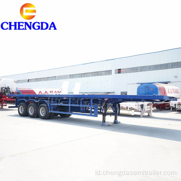 3 trailer semi flatbed gandar